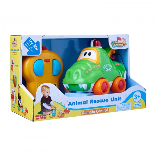 Hap-P-Kid Little Learner Animal Rescue Unit Remote Buddies (Fire Engine/Ambulance/Police Car/Tow Truck)